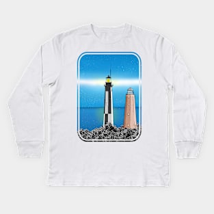 Cape Henry Lighthouses Kids Long Sleeve T-Shirt